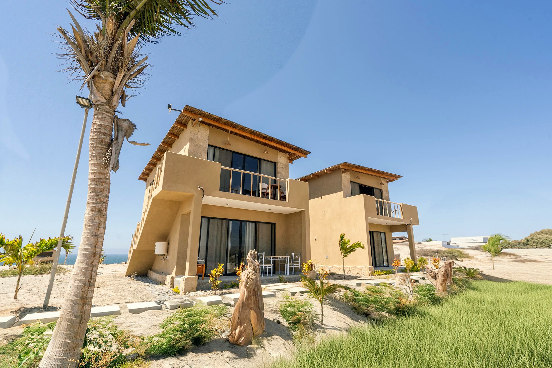 Bungalows Casa Norte frente al mar en Vichayito